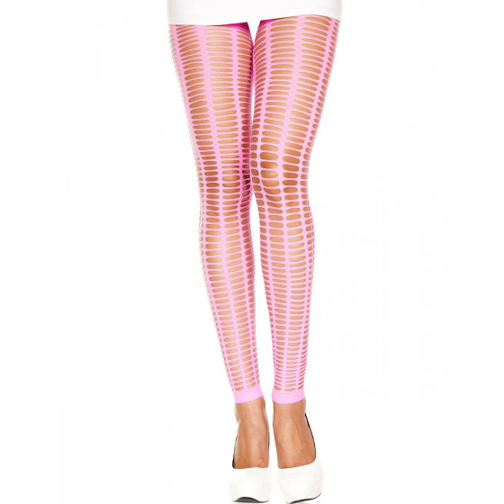 Leggings Rose Fluo Moulant Ajouré Petits Trous Pas Cher