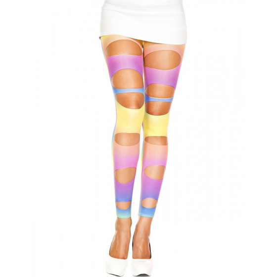 Leggings Arc en Ciel Ajouré Pas Cher
