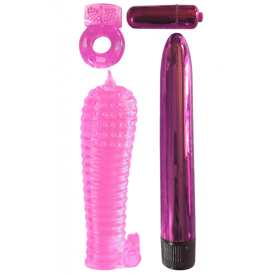Coffret 4 Sextoys Rose Classix Pas Cher