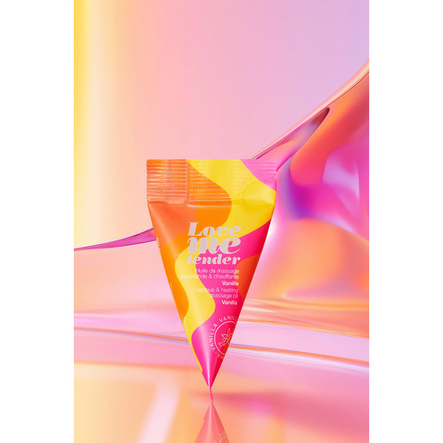 Huile de massage comestible vanille – douceur & sensualité