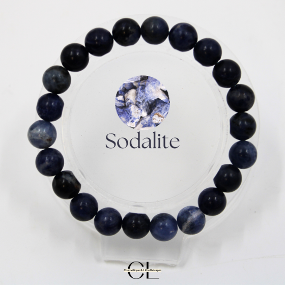 Bracelet en Pierres Naturelles Sodalite A 8-9mm pas cher