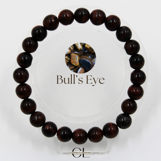 Bracelet en Pierres Naturelles Oeil de Taureau A 8mm pas cher