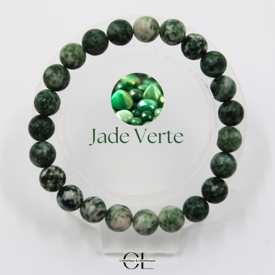 Bracelet en Pierres Naturelles Jade Verte AB 8mm pas cher