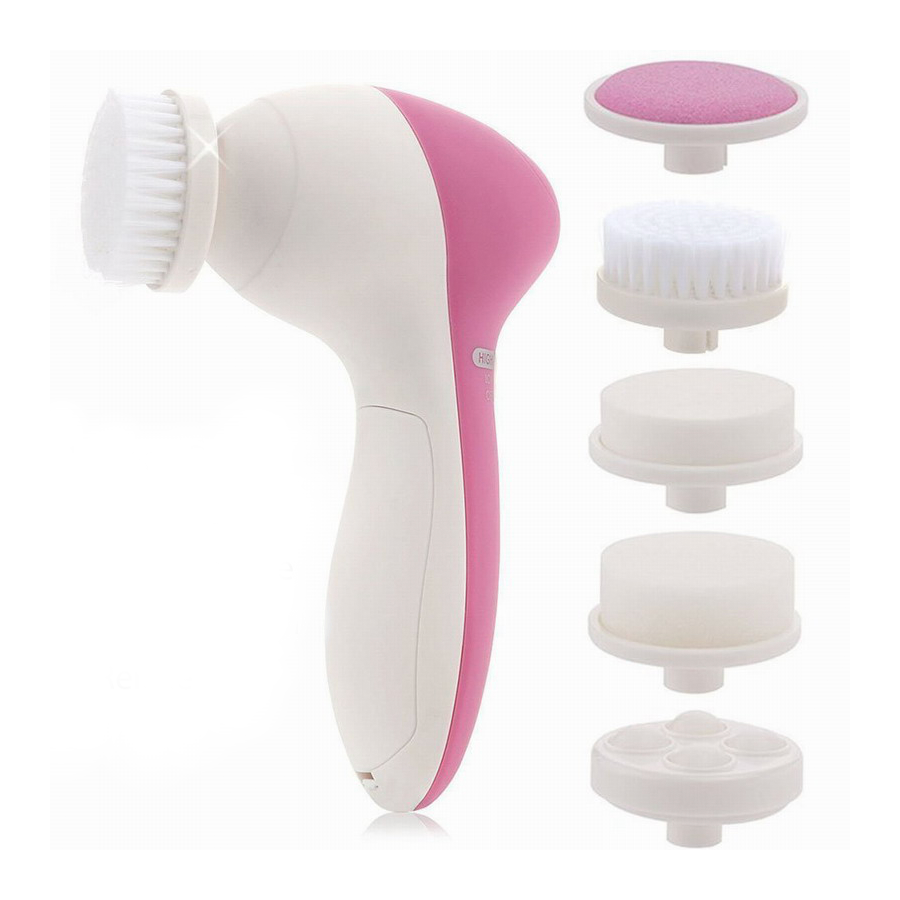 Brosse Électrique Nettoyante Visage - 5 Têtes Interchangeables Pas Cher