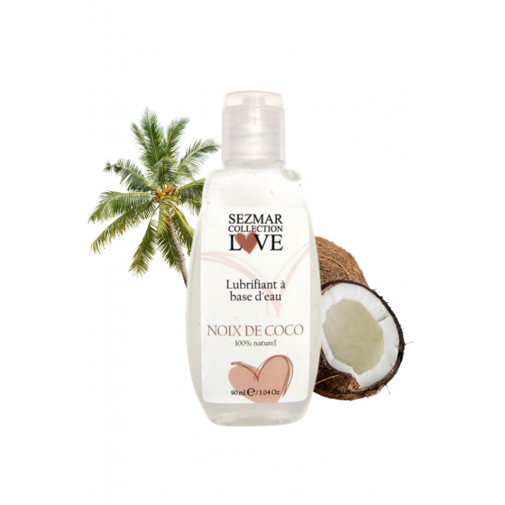Lubrifiant à Base d'eau 100% Naturel Noix de Coco 90 ml Pas Cher | Paiement 100% sécurisé | Colis Discret |