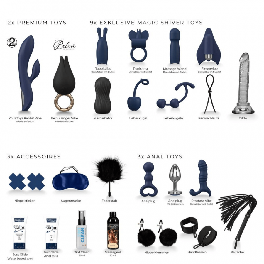 Calendrier de l'avent coquin Magic Shiver 2025 - 24 surprises Pas Cher