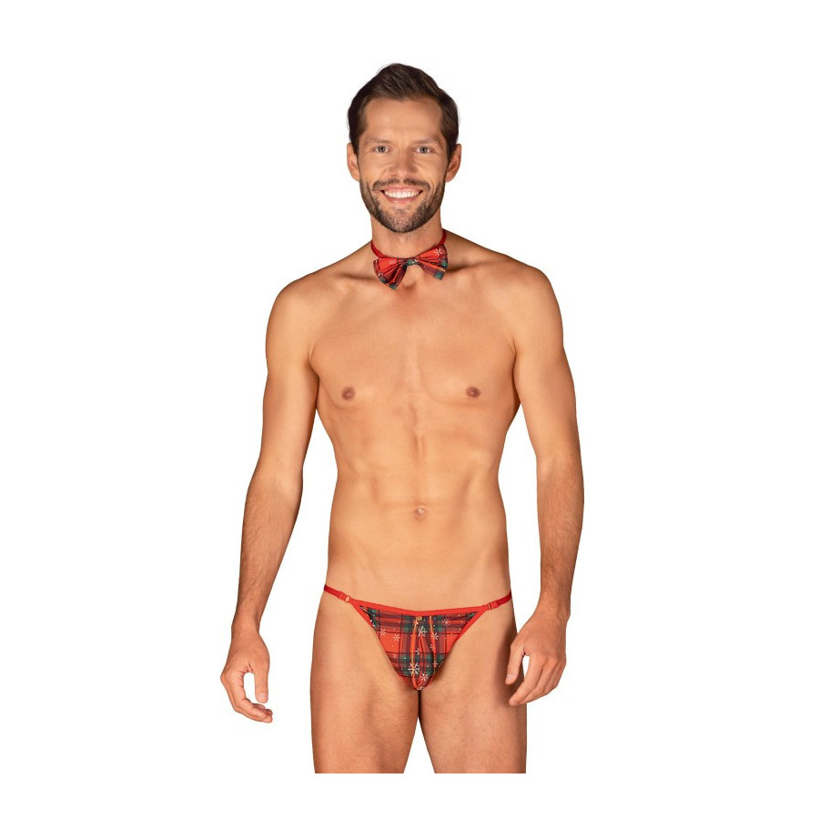 Mr Merrilo - String et nœud papillon Rouge Pas Cher Mr Merrilo - String et nœud papillon Rouge Pas Cher