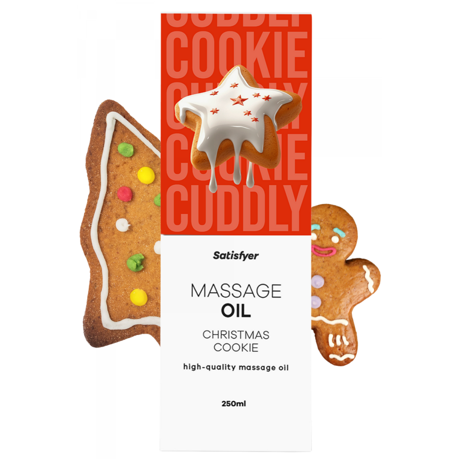 Huile de massage Cookie de Noël 250 ml Satisfyer Pas Cher Huile de massage Cookie de Noël 250 ml Satisfyer Pas Cher
