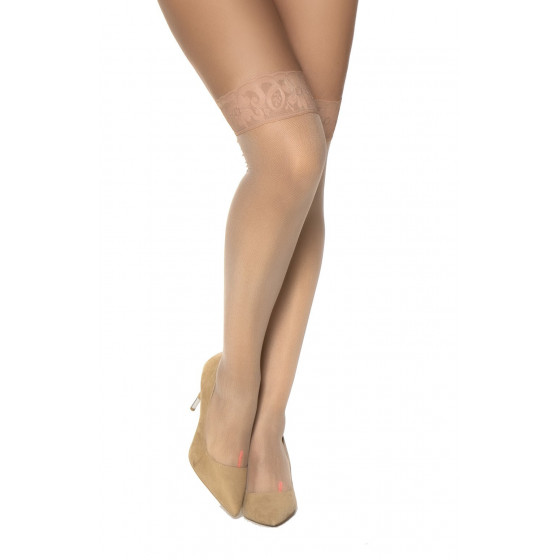 Bas en nylon couleur chair Pas Cher