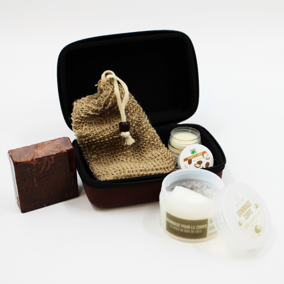 Coffret Gommage Corps & Soin – 100% Naturel Pas Cher