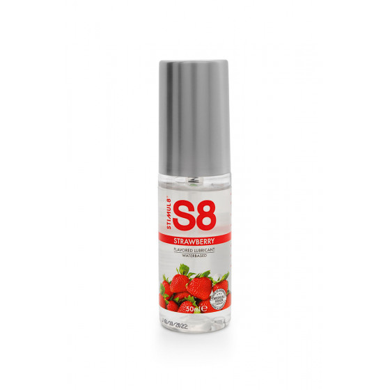 Lubrifiant S8 Fraise 50 ml – Gel intime aromatisé à la fraise, à base d’eau
