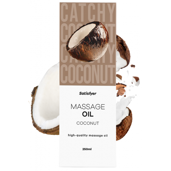 Huile de Massage Noix de Coco 250 ml – Satisfyer | Parfum exotique & glisse soyeuse
