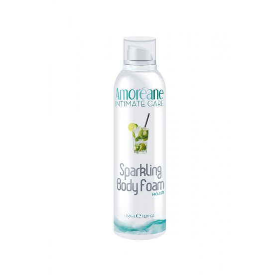 Mousse de massage crépitante Mojito Menthe – Amoréane (150 ml)