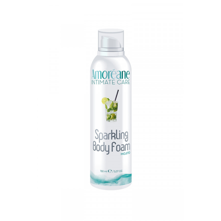 Mousse de massage crépitante Mojito Menthe – Amoréane (150 ml)