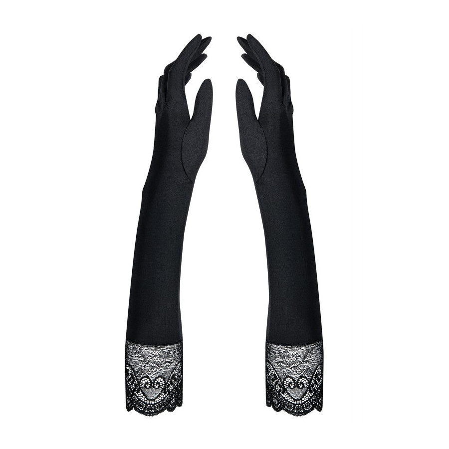 Gants Miamor noirs – Accessoire lingerie sexy Obsessive