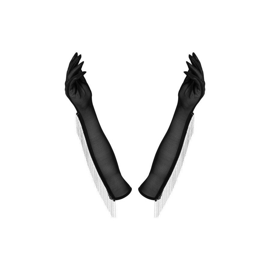 Gants Milladis noirs – Accessoire sexy Obsessive