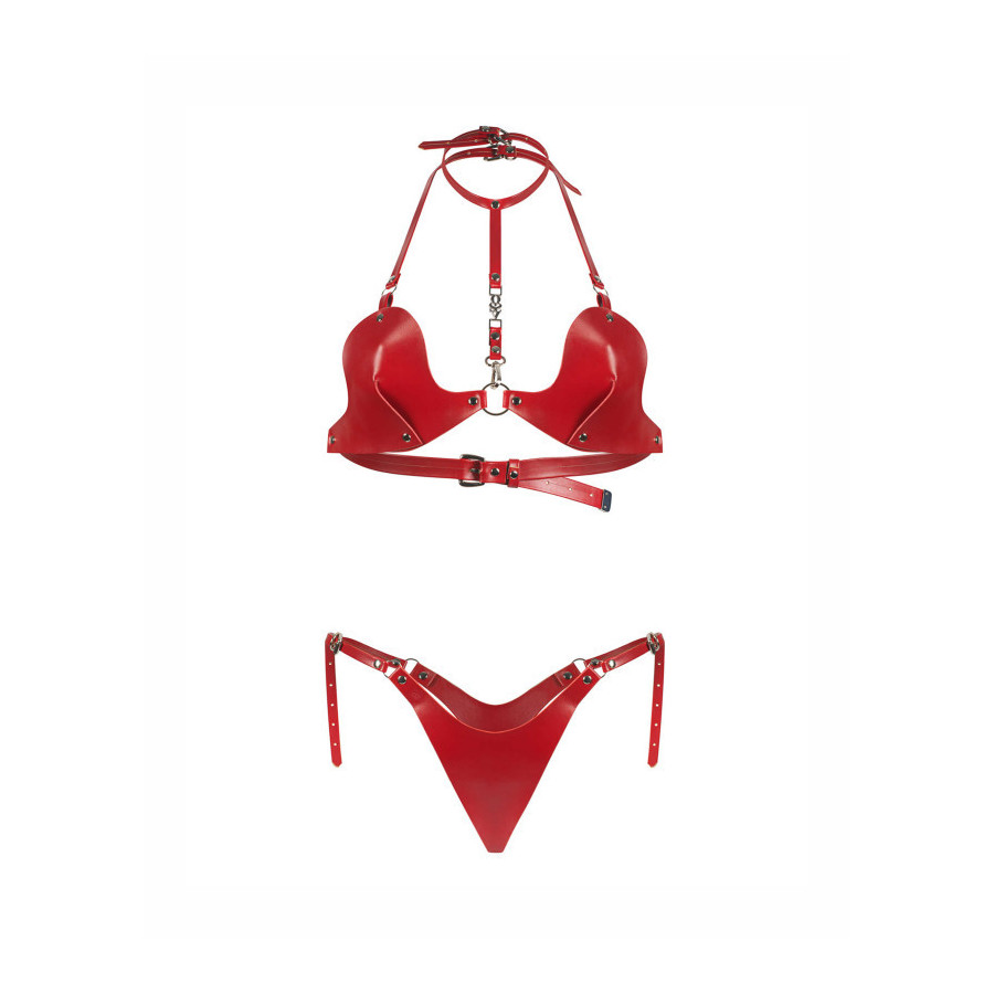 Ensemble Inferro 2 pièces rouge – Lingerie sexy femme