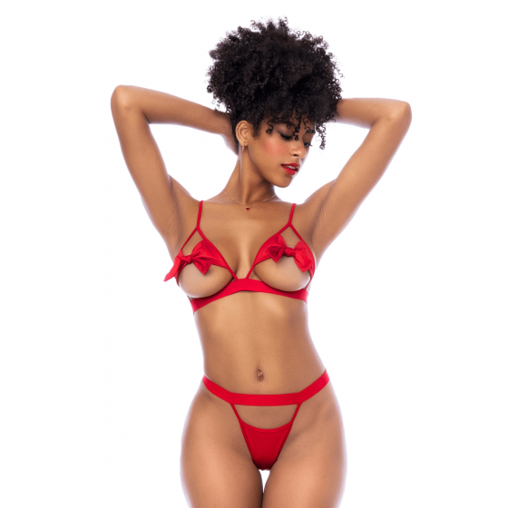 Ensemble Sexy Rouge – Lingerie Séduction & String
