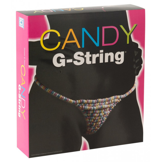 Délice de bonbons – String comestible multicolore pour femme