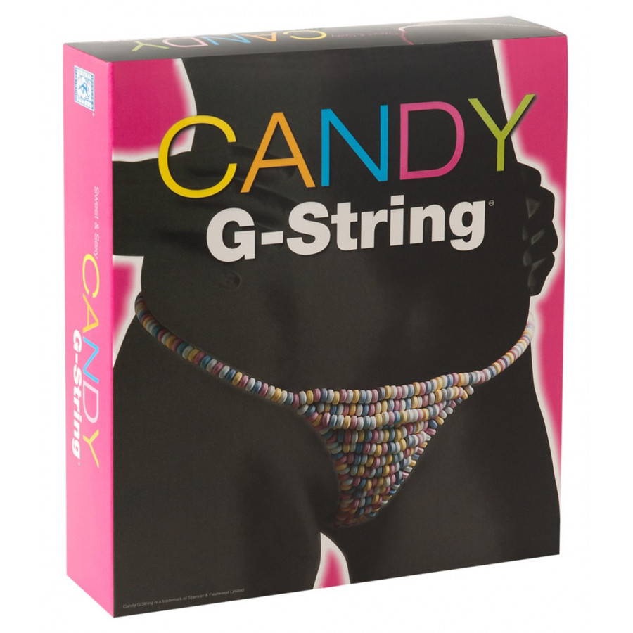 Délice de bonbons – String comestible multicolore pour femme