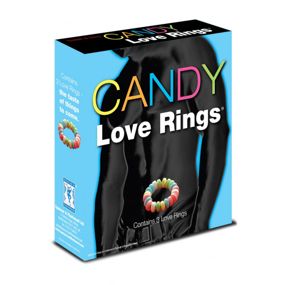 Lot de 3 Cockrings bonbons Candy – Anneaux pénien comestibles et fun