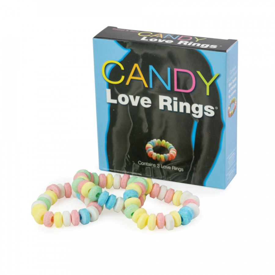 Lot de 3 Cockrings bonbons Candy – Anneaux pénien comestibles et fun