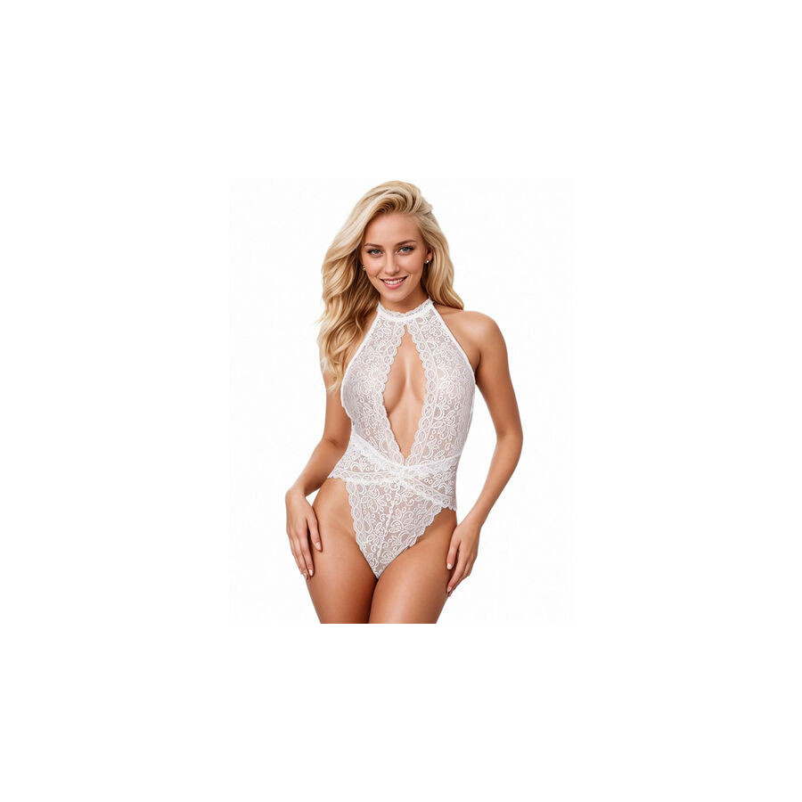 Subblime 953867 – Body dentelle blanc L/XL | Lingerie élégante et sensuelle