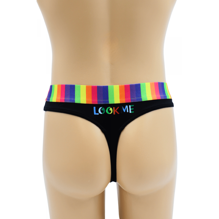 String noir Rainbow | Lingerie masculine sexy