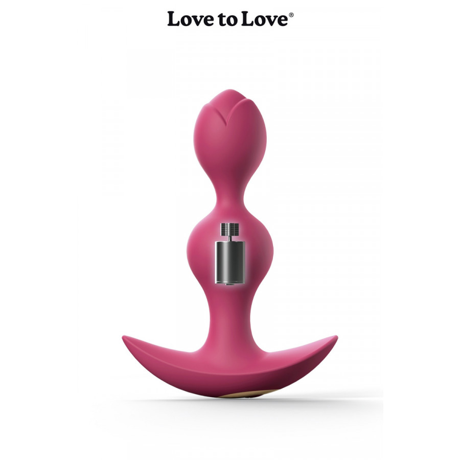 Plug anal vibrant Twinny Bud prune - Ma Boutique en Folie