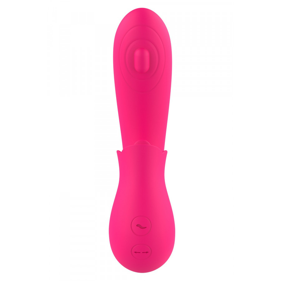Vibromasseur 2 en 1 G-spot et stimulateur de clitoris USB Kali rose