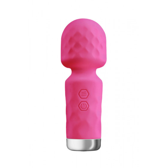 Mini vibromasseur King Wand rose - Ma Boutique en Folie