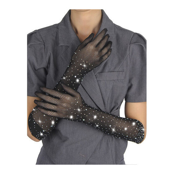 Gants Shine transparents noirs – Accessoire sexy & élégant | Ma Boutique en Folie