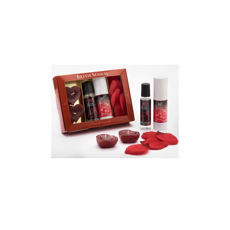 Extase Sensual Coffre Tentation Rouge – Coffret sensuel romantique
