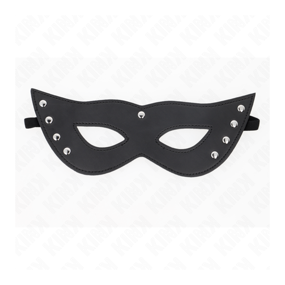 Masque pour les Yeux 4 Rivets 28 x 8 cm – Accessoire BDSM Kink