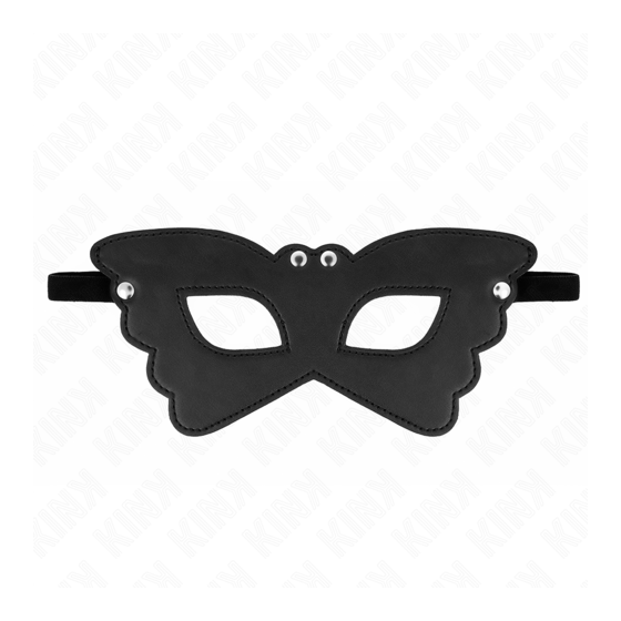 Masque en Cuirette Forme Papillon 20 × 9 cm – Accessoire BDSM Kink