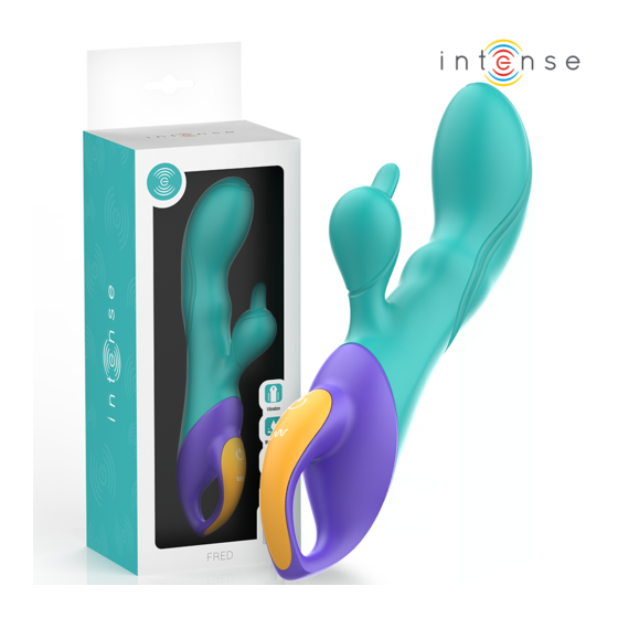Intense Fred – Vibrateur Rabbit Bleu Rechargeable pour Double Stimulation