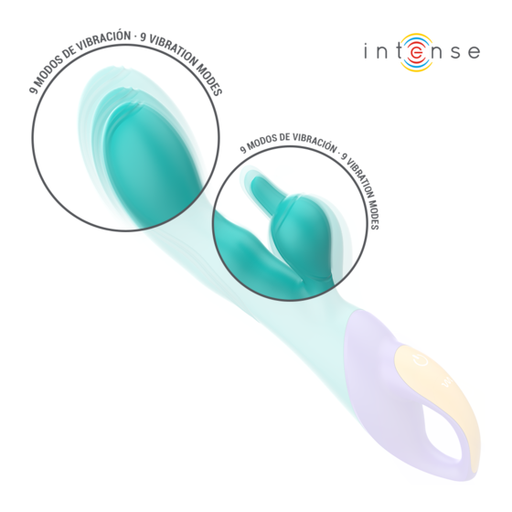 Intense Fred – Vibrateur Rabbit Bleu Rechargeable pour Double Stimulation