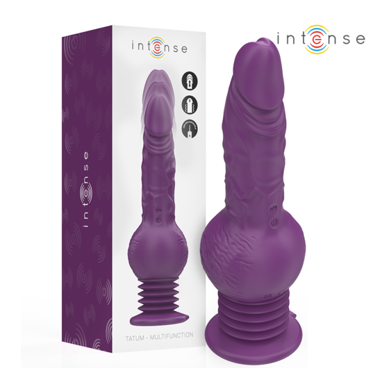 Intense Tatum – Vibrateur Multifonction Violet 24 cm avec Mouvements Haut‑Bas