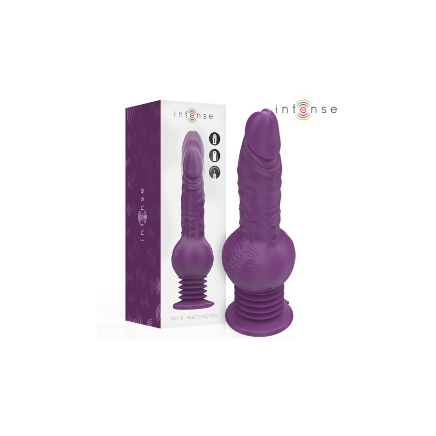 Intense Tatum – Vibrateur Multifonction Violet 24 cm avec Mouvements Haut‑Bas