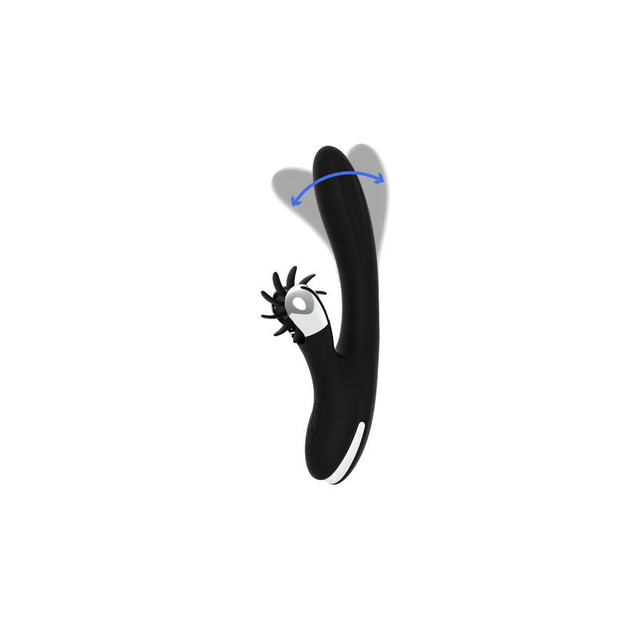 Black&Silver Bunny Grimm Wave Function – Vibrateur Rabbit Puissant et Multifonction