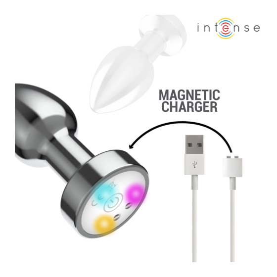 Plug anal vibrant en métal avec LED et télécommande – Taille M