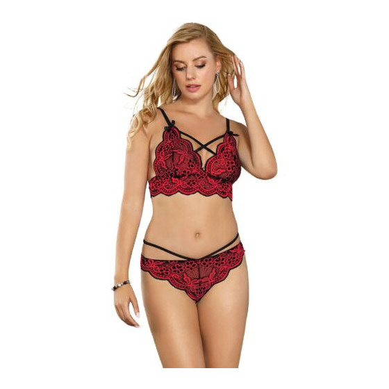 SUBBLIME - SET ENSEMBLE DEUX PIÈCES TOP ET CULOTTE EN DENTELLE