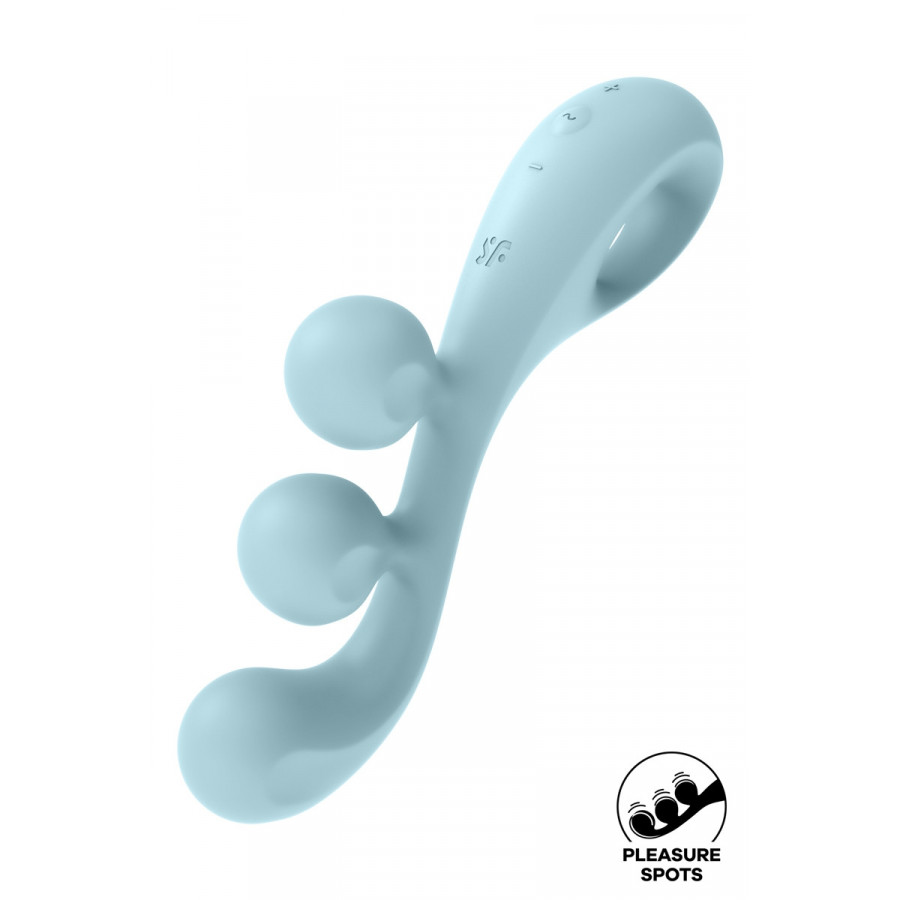 Multi-vibromasseur Tri Ball 2 bleu - Satisfyer - Ma Boutique en Folie