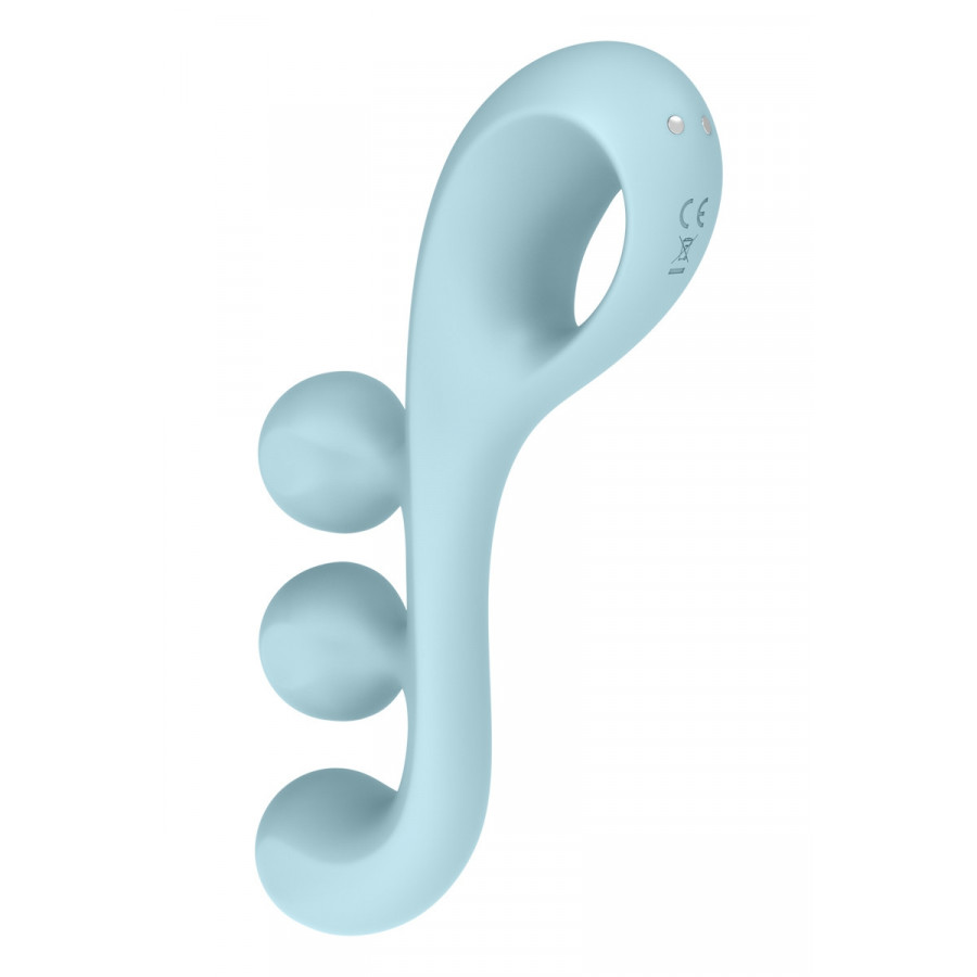 Multi-vibromasseur Tri Ball 2 bleu - Satisfyer - Ma Boutique en Folie