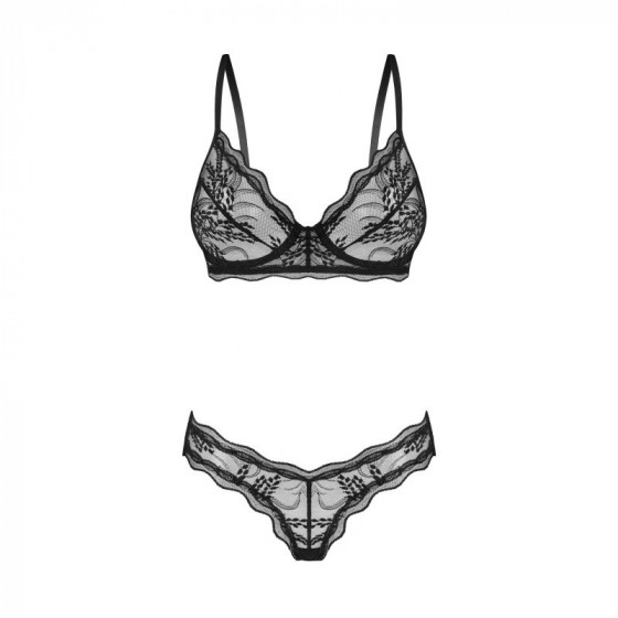 Perisia Ensemble 2 Pièces Noir - Lingerie Sexy | Ma Boutique en Folie