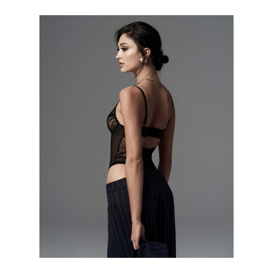 Perisia Body Ouvert Noir - Lingerie Sexy et Audacieuse | Ma Boutique en Folie