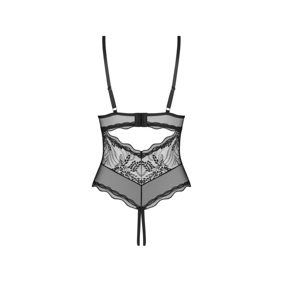 Perisia Body Ouvert Noir - Lingerie Sexy et Audacieuse | Ma Boutique en Folie