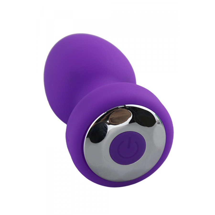 plug anal vibrant en silicone avec télécommande violet - Ma Boutique en Folie