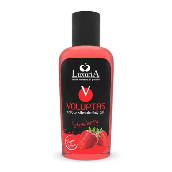 INTIMATELINE LUXURIA – Voluptas gel de massage comestible effet chauffant fraise 100 ml