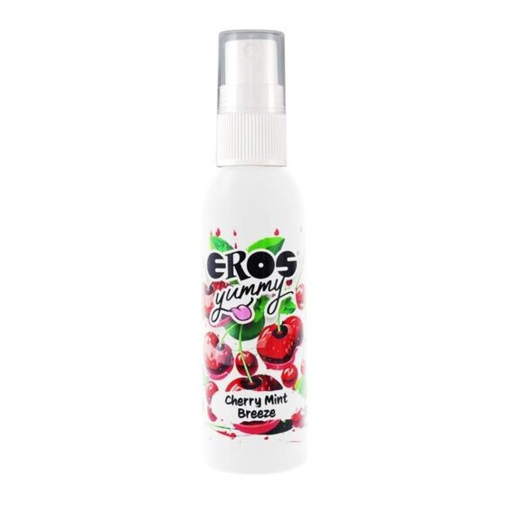 Eros Yummy spray corporel brisée menthe cerise 50 ml – spray aromatisé pour peau & zones érogènes
